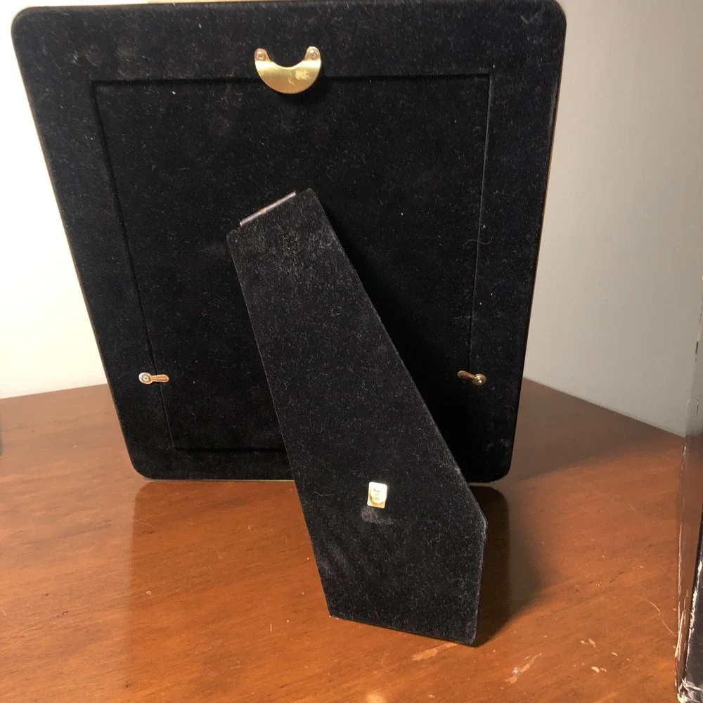 Vintage Loui Michel Cie‎ Solid Brass Hand Polished 8x10 Lacquer Coated Frame